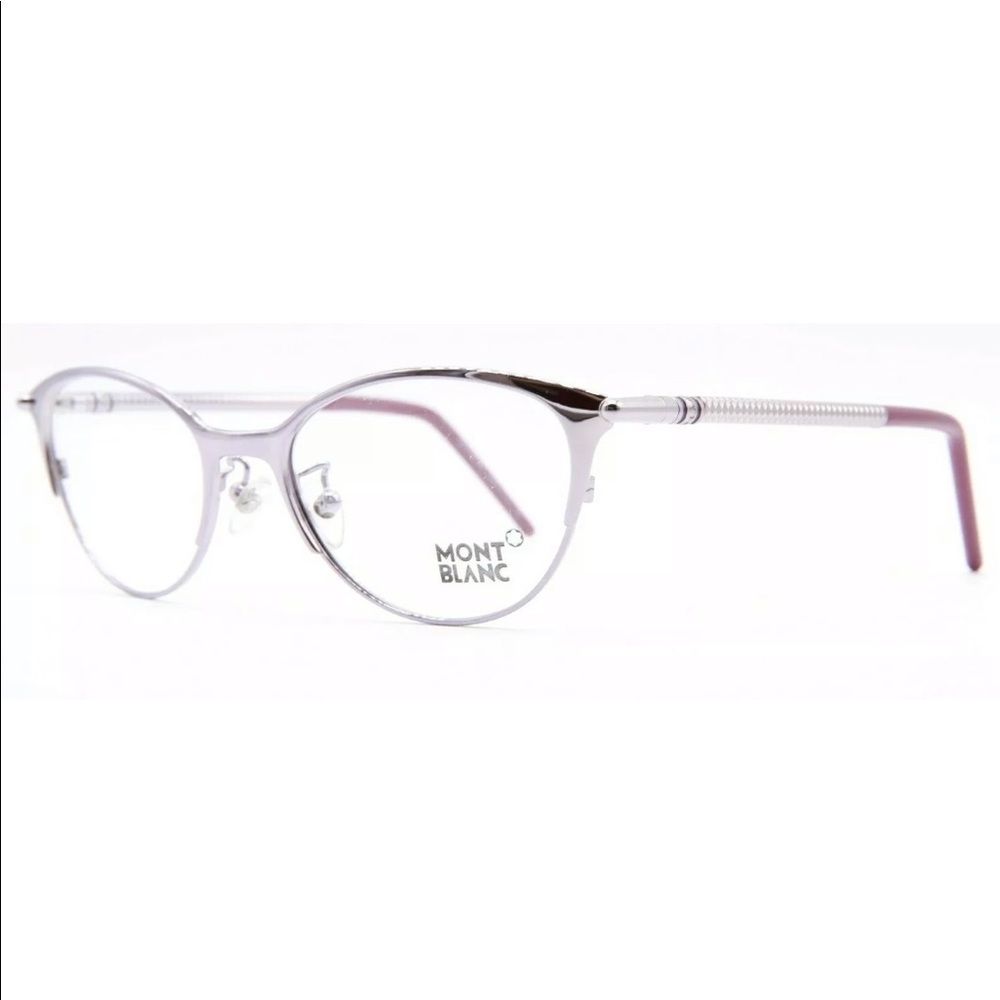 MONT BLANC MB 438 072 SILVER EYEGLASSES 52-18-135
